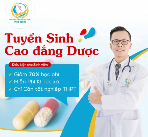 Tuyển sinh Cao Đẳng Dược 2025 Xét học bạ Miễn 70% học phí